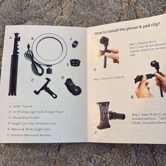 Ring light with stand - Picture 5 of 8